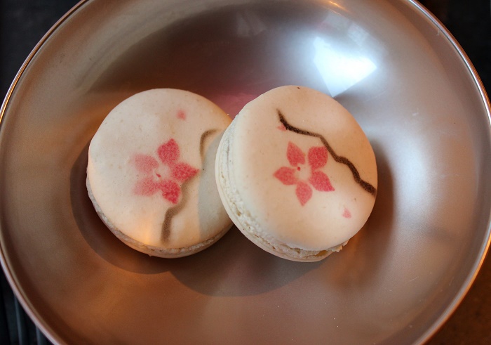 Sake No Hana cherry blossom macarons