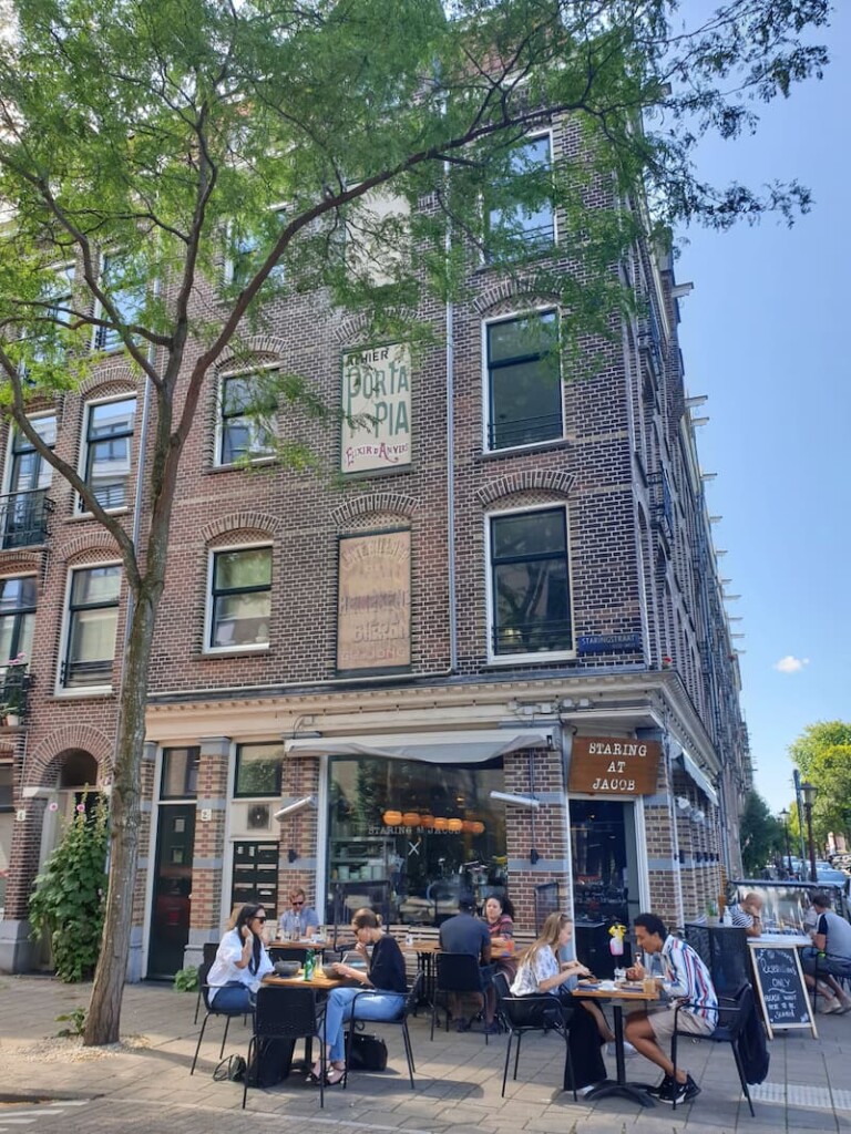 exterior of a restaurant in Amsterdam
